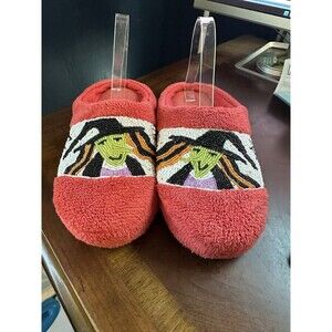 Women's Large Beaded Witchy Halloween Slippers READ